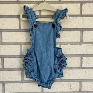 Ruffle Butts Denim Ruffle Bubble